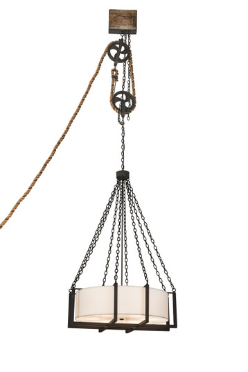 Cilindro Six Light Inverted Pendant in Wrought Iron (57|190118)