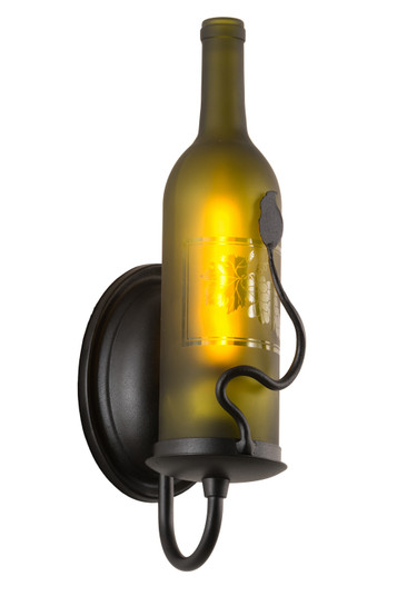 Tuscan Vineyard One Light Wall Sconce in Black Metal (57|189108)