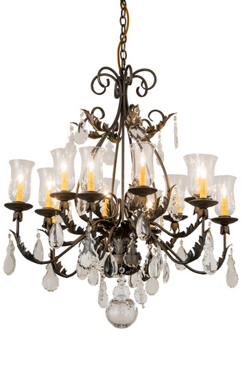 French Elegance 12 Light Chandelier in French Bronzed,Crystal (57|188392)