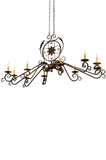 Christabel Ten Light Chandelier in Gilded Tobacco (57|180340)