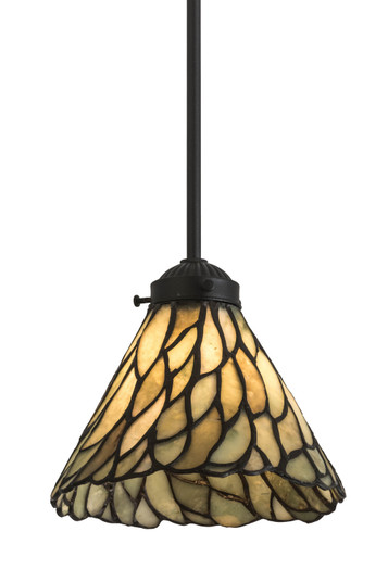 Willow One Light Mini Pendant in Black Metal (57|177614)