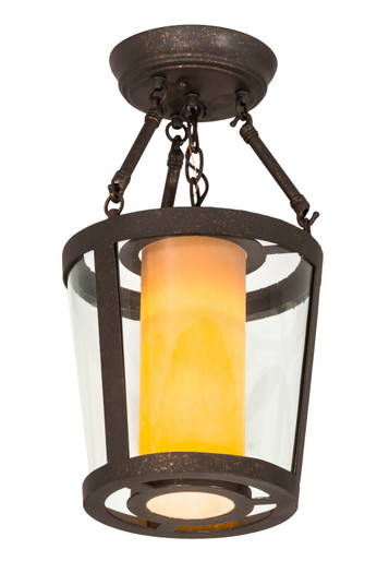 Cilindro One Light Semi-Flushmount in Pewter,Crystal (57|177022)