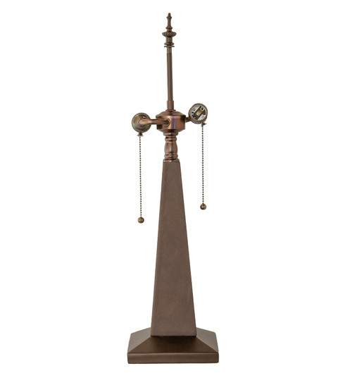 Obelisk Two Light Table Base in Mahogany Bronze (57|16873)