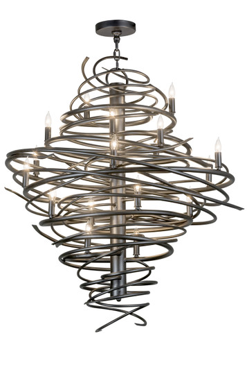 Cyclone 18 Light Chandelier in Pewter (57|162308)