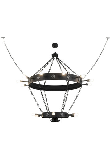 Korset 18 Light Chandelier in Black Metal (57|160840)