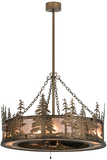 Tall Pines Eight Light Chandel-Air in Antique Copper (57|160575)