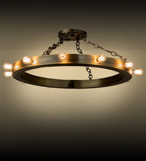 Helm 12 Light Pendant in Satin Brass (57|159274)