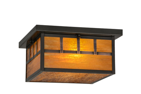 Hyde Park Two Light Flushmount in Craftsman Brown (57|154036)