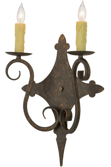 Angelique Two Light Wall Sconce in Rust (57|153385)