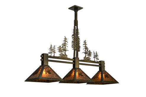 Tall Pines Three Light Island Pendant in Antique Copper (57|152025)