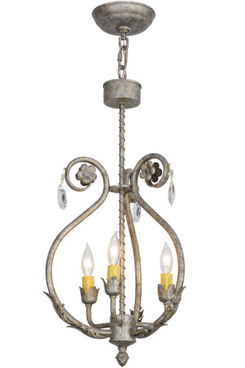 Antonia Three Light Chandelier in Black Metal (57|151743)