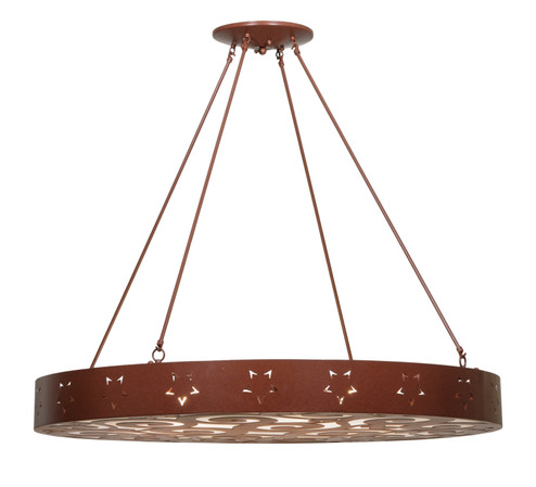 Jules Six Light Pendant in Rust (57|147993)