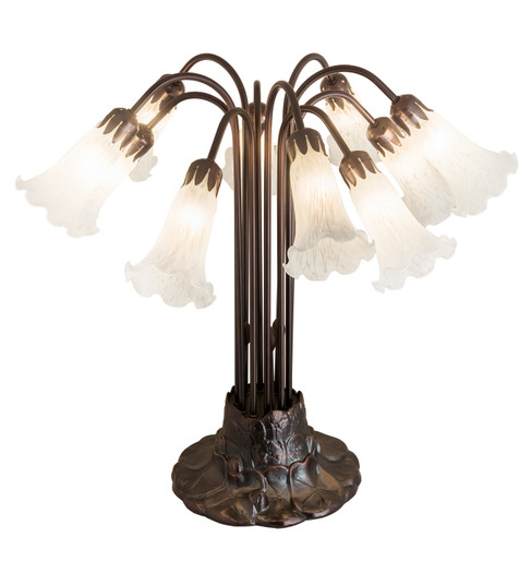 White Pond Lily Ten Light Table Lamp in Mahogany Bronze (57|14391)