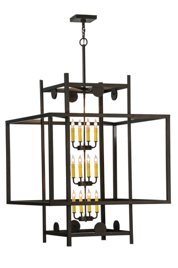 Quadrato 12 Light Pendant in Mahogany Bronze (57|143301)