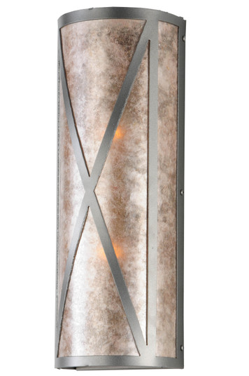 Saltire Craftsman Two Light Wall Sconce in Pewter (57|142848)