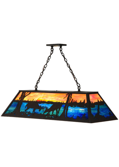 Battling Bucks Nine Light Pendant in Dark Roast (57|141677)