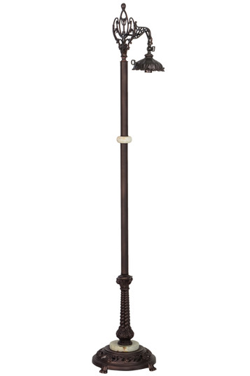 Hyde Park One Light Bridge Arm Floor Base Hardware in Mahogany Bronze (57|14094)