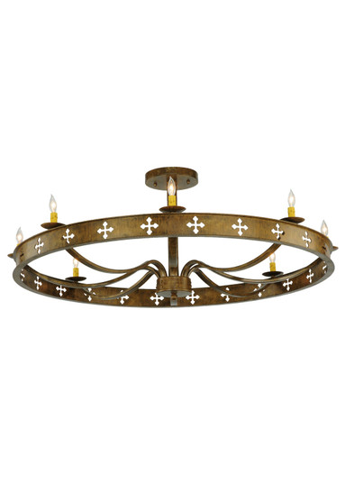 Byzantine Eight Light Semi-Flushmount (57|138435)