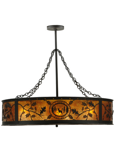 Personalized Nine Light Inverted Pendant in Oil Rubbed Bronze (57|137435)
