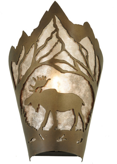 Moose At Dawn One Light Wall Sconce in Antique Copper (57|136674)