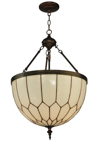 Vincent Three Light Inverted Pendant in Craftsman Brown (57|128612)