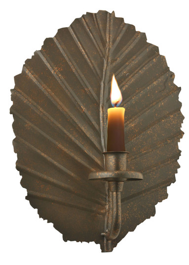 Nicotiana Leaf Wall Candle Holder in Wrought Iron (57|121102)