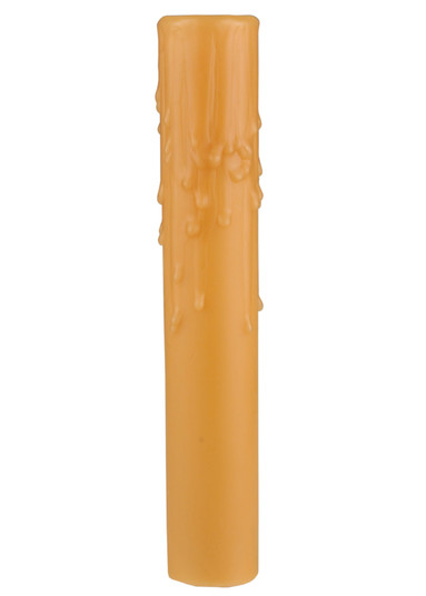 Beeswax Candle Cover in Honey / Candelabra Clear Reeded Watt Max (57|120717)