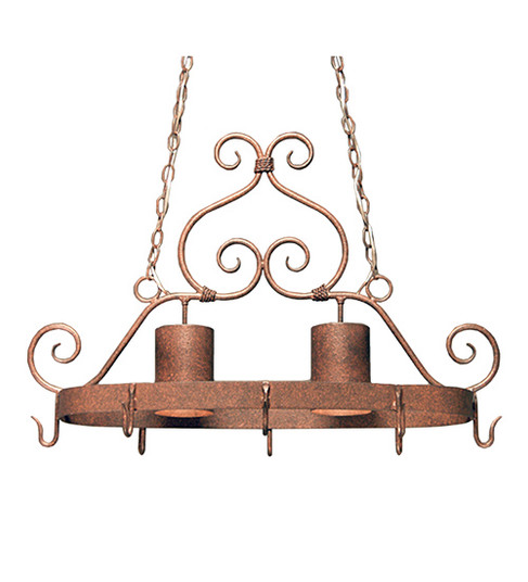 Argus Two Light Pot Rack in Rust (57|118972)