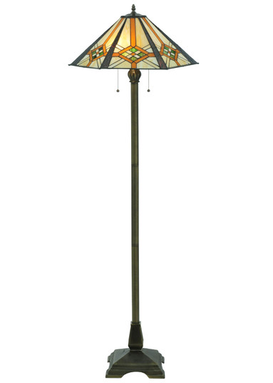 Crosshairs Mission Two Light Floor Lamp in Antique (57|118694)