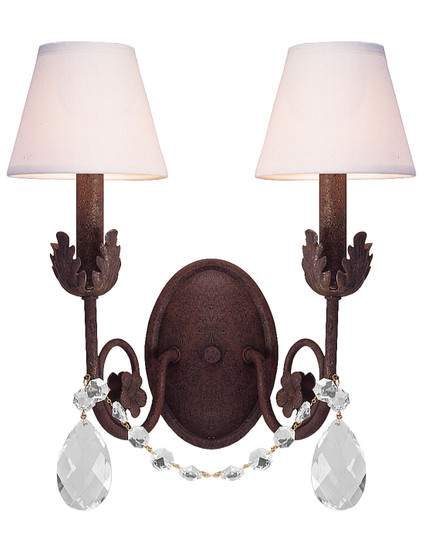 Antonia Two Light Wall Sconce in Black Metal (57|117352)