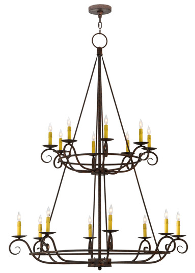 Estrella 16 Light Chandelier in Black Metal,Custom (57|116031)