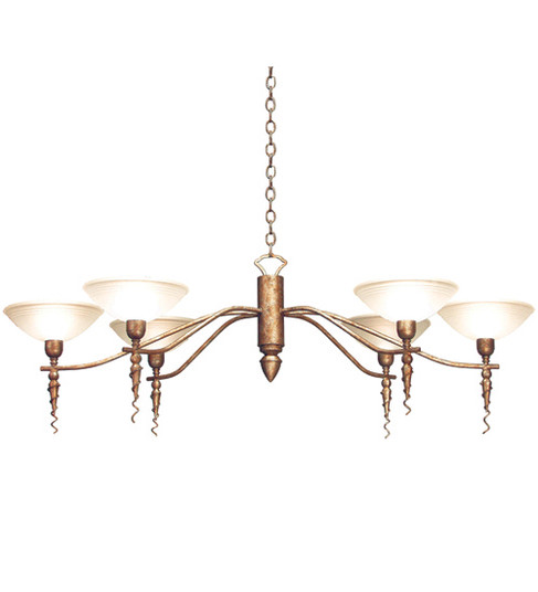 Blanca Six Light Chandelier in Rust (57|115730)