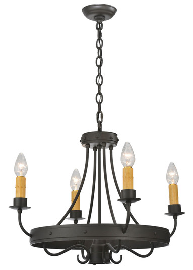 Franciscan Five Light Chandelier in Wrought Iron (57|112633)