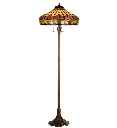 Colonial Tulip Floor Lamp in Craftsman Brown (57|11070)