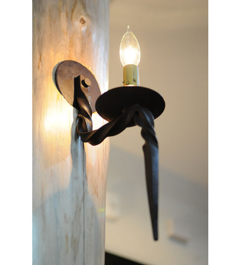 Sussex One Light Wall Sconce in Hand Wrought Iron (57|110211)