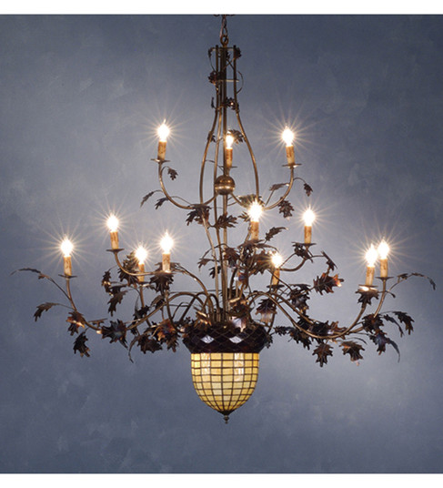 Greenbriar Oak 14 Light Chandelier in Antique Copper (57|10009)