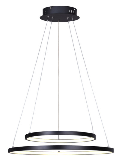 Lexie LED Chandelier in Black (387|LCH128A24BK)