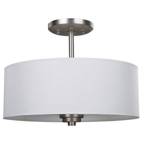 Pier Three Light Semi Flush Mount in Brushed Pewter (387|ISF280A03BPT)