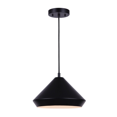 Byck One Light Pendant in Black (387|IPL1020A13BK)