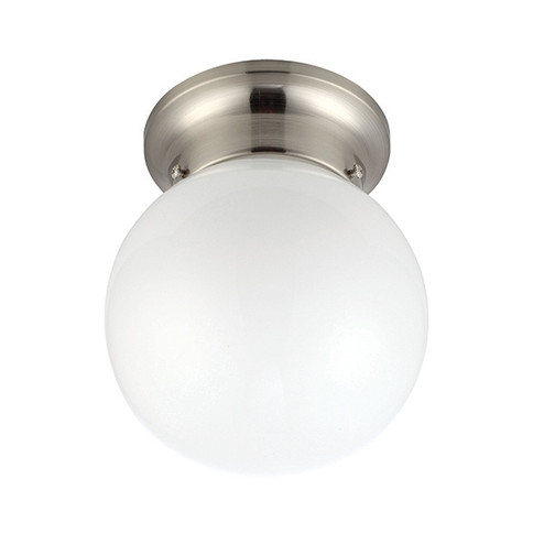 Icl9Bn One Light Flush Mount in Brushed Nickel (387|ICL9BN)