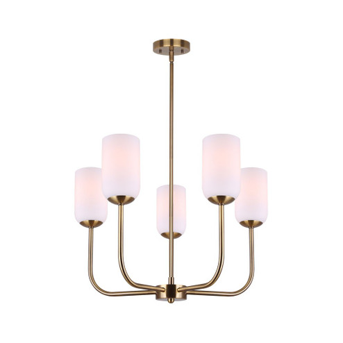 Novalee Five Light Chandelier in Gold (387|ICH1130A05GD)