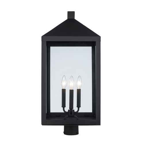 Tempest Three Light Post Lantern in Black (110|51536 BK)