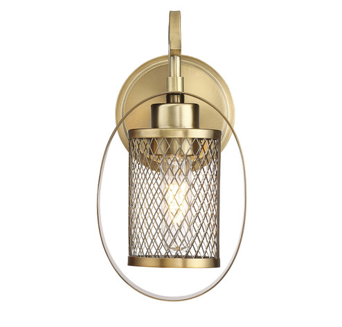 Mscon One Light Wall Sconce in Natural Brass (446|M90015NB)