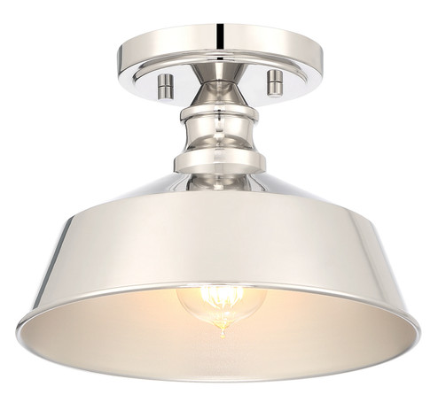 One Light Semi-Flush Mount in Polished Nickel (446|M60068PN)