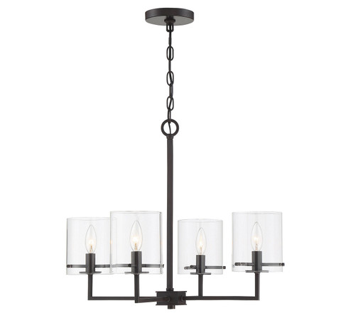 Mchan Four Light Chandelier in Oil Rubbed Bronze (446|M10076ORB)