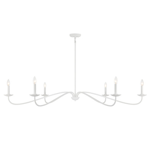 Six Light Chandelier in Bisque White (446|M100119BQW)