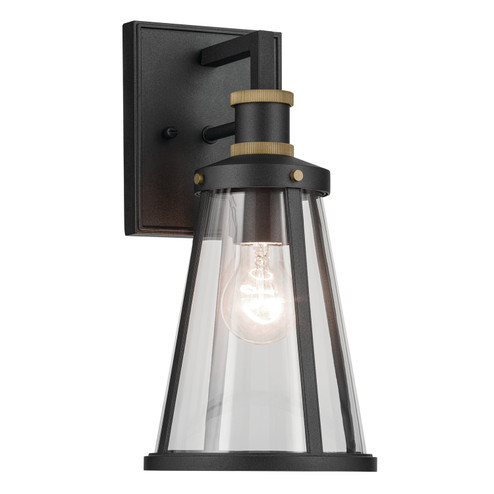 Talman One Light Outdoor Wall Mount in Textured Black (12|59146BKT)