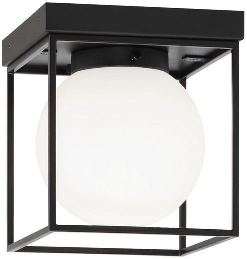 Squircle One Light Flush Mount in Black (423|X03801BK)
