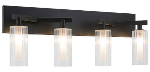 Kristof Four Light Wall Sconce in Black (423|W60804BK)