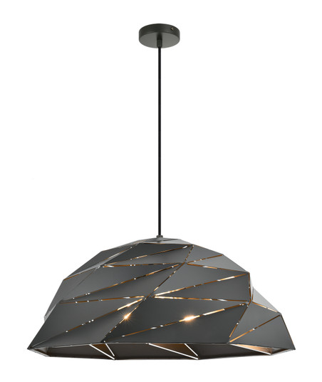 Riku Three Light Pendant in Dark Grey (423|C72721DG)